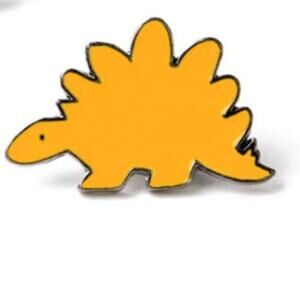 Yellow Dinosaur Pin Brooch